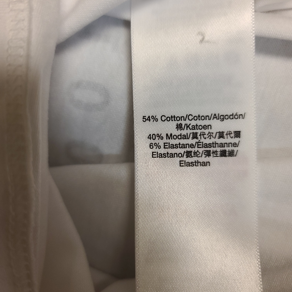 DKNY White Crew Tee Shirt - Picture 3 of 3